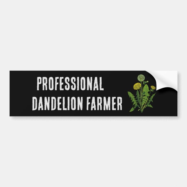 Professionell Dandelion Farmer Bildekal (Framsidan)