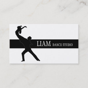 Professionell dansstudio, instruktör visitkort