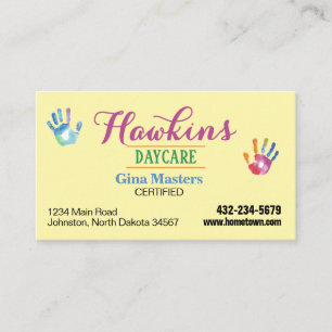 Professionell Daycare Visitkort