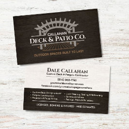 Professionell Deckare & Patio Entreprenör Visitkort