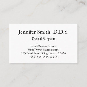 Professionell Dental Surgeon Visitkort