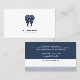 Professionell Dental Tandläkare Tidsbeställning Kort