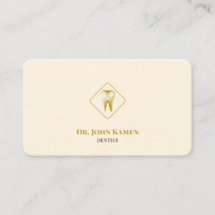 Professionell Dental Unik Guld Visitkort