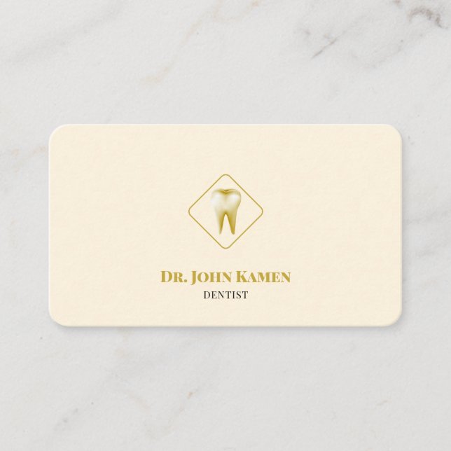 Professionell Dental | Unik Guld Visitkort (Framsida)