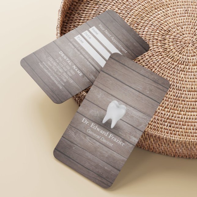 Professionell Dentalvårdsträd Möte Tidsbeställning Kort (Skapare uppladdad)