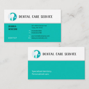 Professionell Dentist Aqua Dental Clinic Visitkort