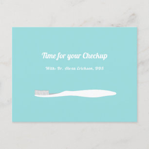 Professionell Dentist Dental Toothbrush Möte Vykort