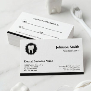 Professionell Dentist - Möte tandvård Tidsbeställning Kort