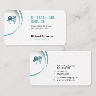 Professionell Dentist Tandvård Visitkort