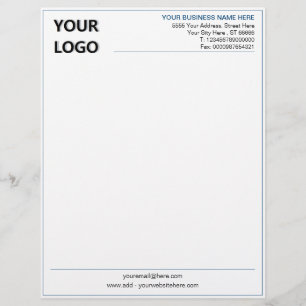 Professionell Design Business Letterhead-mall Brevhuvud