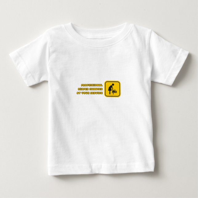 PROFESSIONELL DIAPER CHANGER T SHIRT (Framsida)