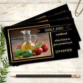 Professionell Dietist Nutritionist Visitenkort Visitkort