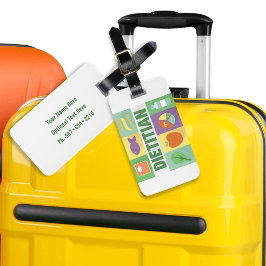 Professionell Dietitian Iconic Designad Bagagebricka