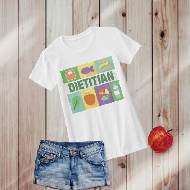 Professionell Dietitian Iconic Designad Tee Shirt (Skapare uppladdad)