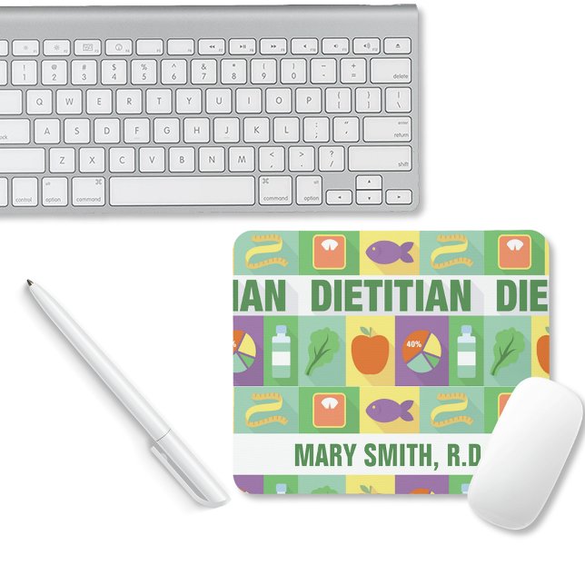 Professionell Dietitian Pictogram ・ Anpassningsbar Musmatta (Skapare uppladdad)