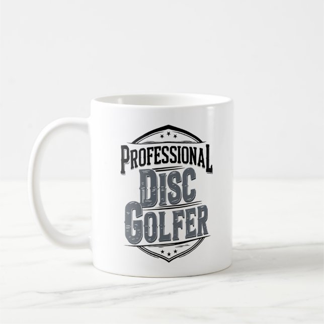 Professionell Disk Golfer | Disk Golf Kaffemugg (Vänster)