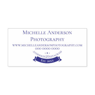 Professionell DIY business namn company banner Självfärgande Stämpel