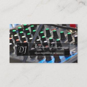 Professionell DJ- eller VJ-tunes-blandare party-pl Visitkort
