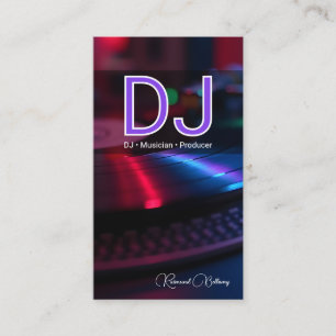 Professionell DJ Turntable Visitkort