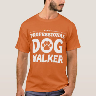 Professionell Dog Walker-flicka T Shirt