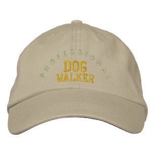 Professionell Dog Walker Hat Broderad Keps