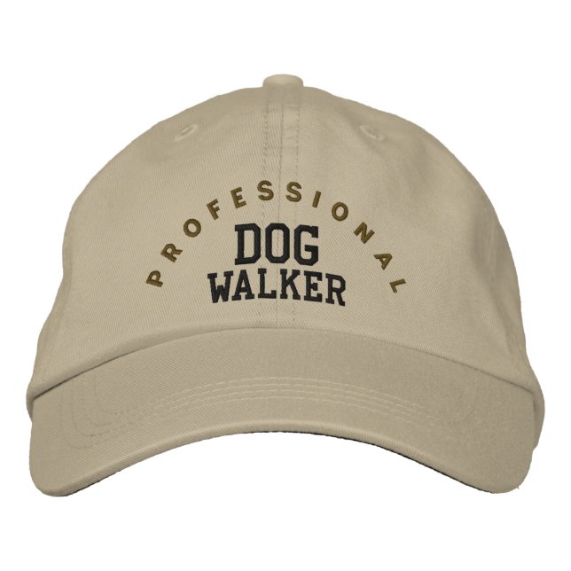 Professionell Dog Walker Hat Broderad Keps (Framsida)