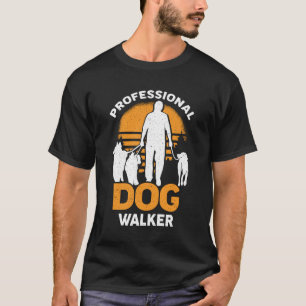 Professionell Dog Walker Pet Sitter Gift T Shirt