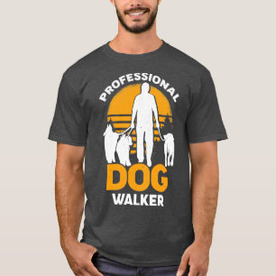 Professionell Dog Walker Pet Sitter Gift T Shirt