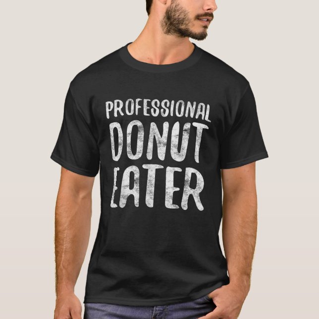 Professionell Donut Eater Donut Älskare T Shirt (Framsida)