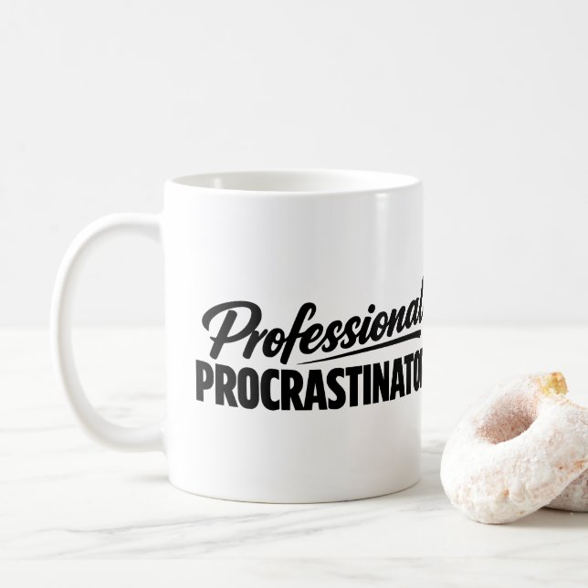 Professionell Drömmare Rolig Humor Kaffemugg (Med munk)