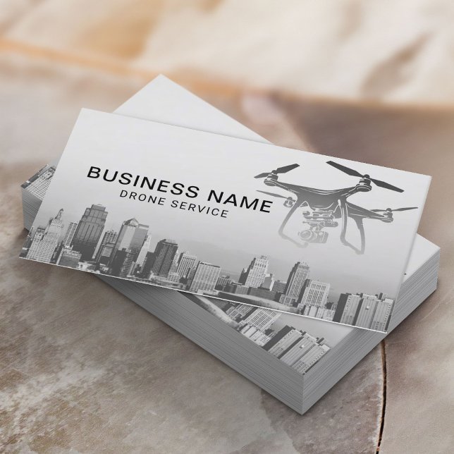 Professionell Drone Service Aerial Photography Visitkort (Skapare uppladdad)