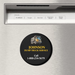 Professionell dumpertransportservice magnet