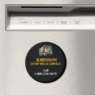 Professionell dumpertransportservice magnet