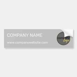 PROFESSIONELL EGEN LOGOTYP BRAND GRÅTT COMPANY BILDEKAL