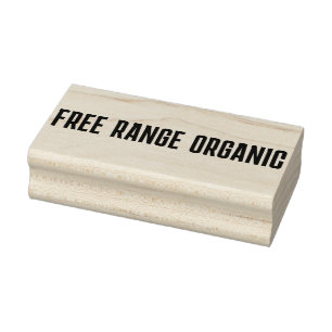 Professionell Egg Carton Frimärke FREE RANGE ORGAN Stämpel