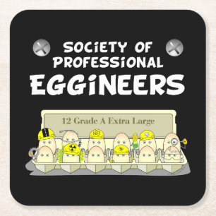 Professionell Eggineers Underlägg Papper Kvadrat