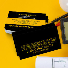 Professionell Electrician - Electrician Visitkort