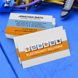 Professionell Electrician - Electrician Visitkort