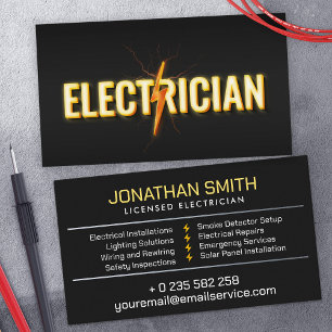 Professionell Electrician - Electrician Visitkort