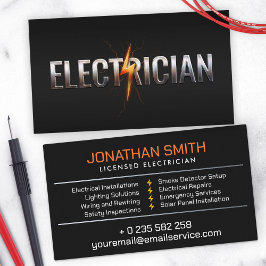 Professionell Electrician - Electrician Visitkort