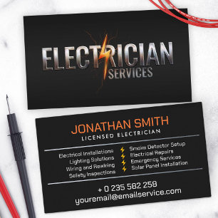 Professionell Electrician - Electrician Visitkort