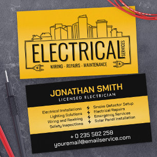 Professionell Electrician - Electrician Visitkort