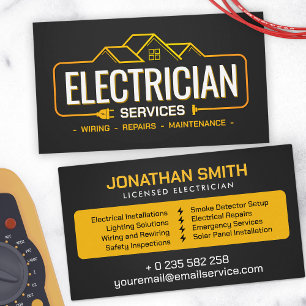 Professionell Electrician - Electrician Visitkort