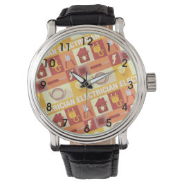 Professionell Electrician Iconic Mönster Armbandsur