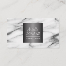 Professionell Elegant Alabaster Marble Mönster Visitkort