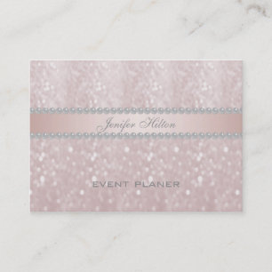 Professionell elegant bokeh pearls visitkort