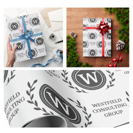 Professionell Elegant Business Monogram Gift-figur Presentpapper
