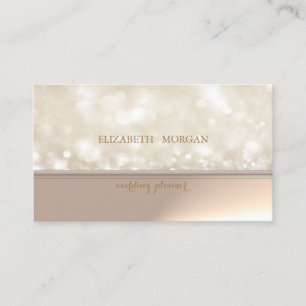 Professionell Elegant Chic Bokeh Visitkort