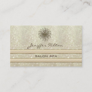 Professionell elegant chic glittery dandelion visitkort