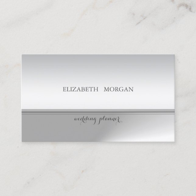 Professionell Elegant Chic Glittrig Visitkort (Framsida)